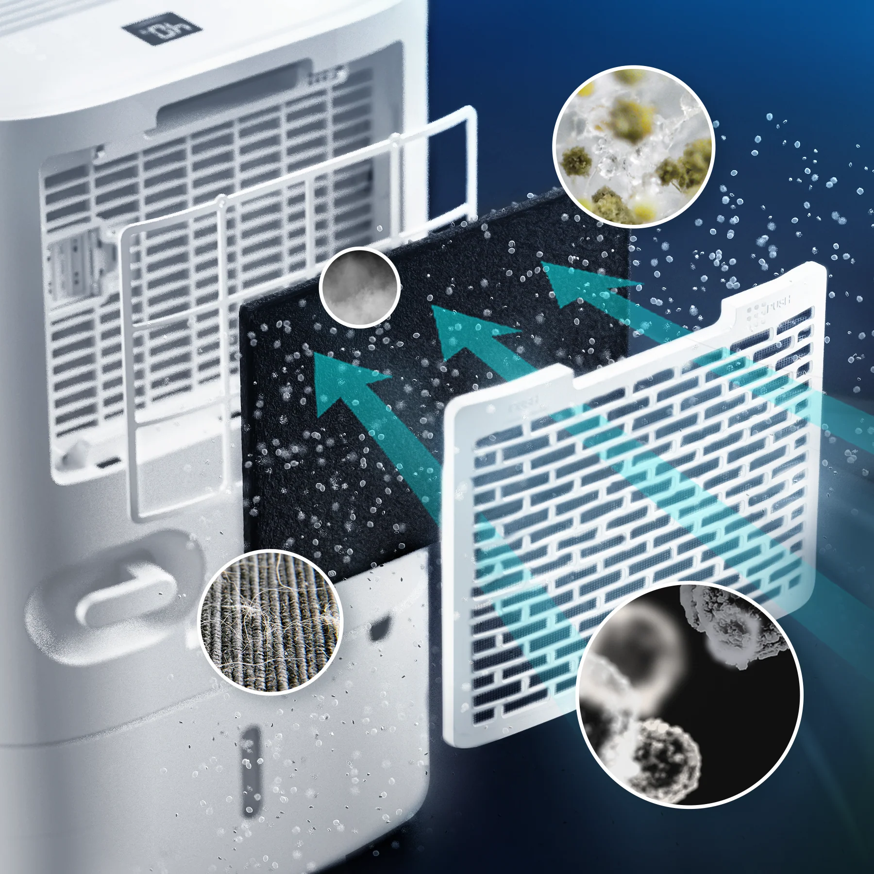 25L High Capacity Dehumidifier with 6.5L Water Tank - Image 5