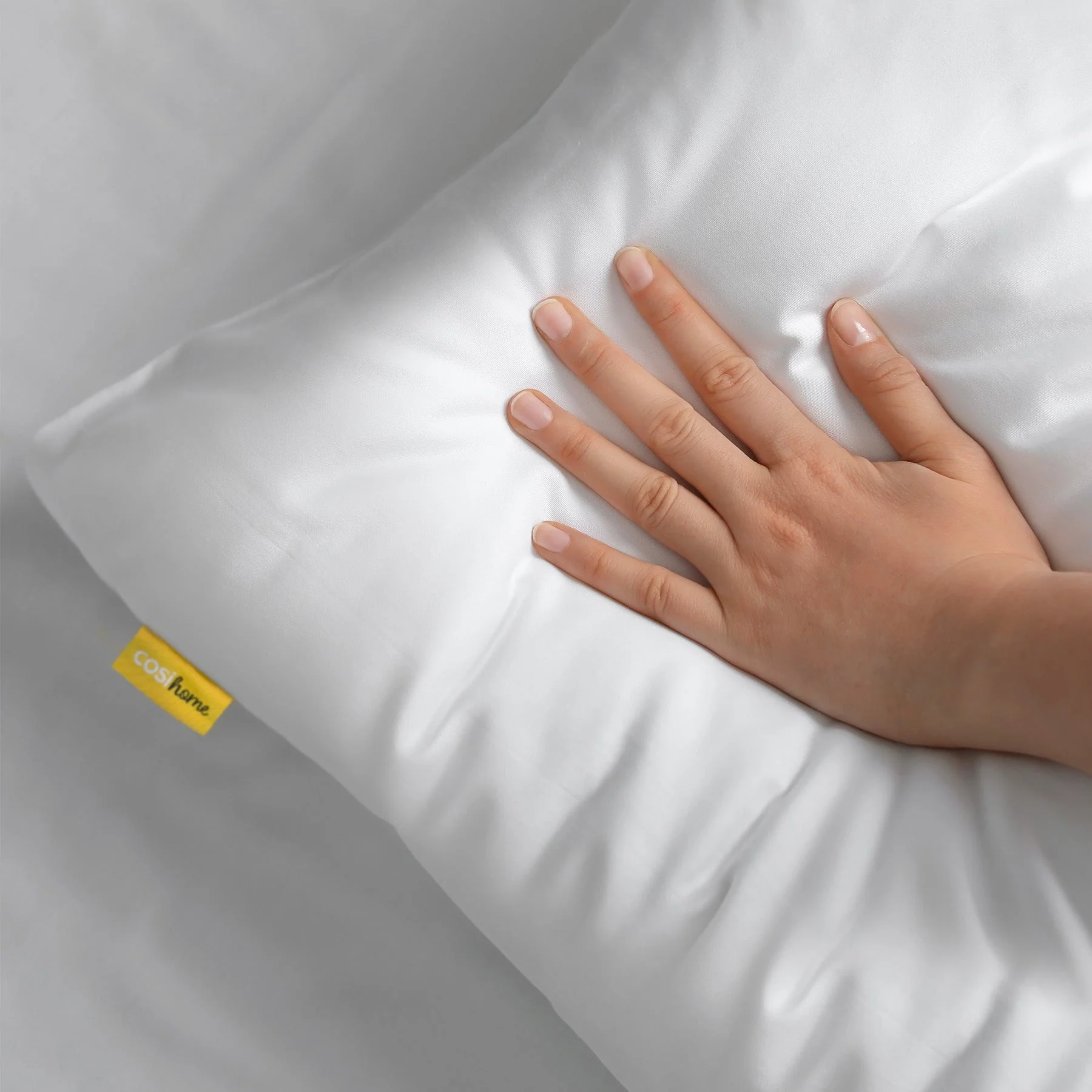 80 x 50 cm Yellow Cooling Pillow Case - 2 Pack - Image 5