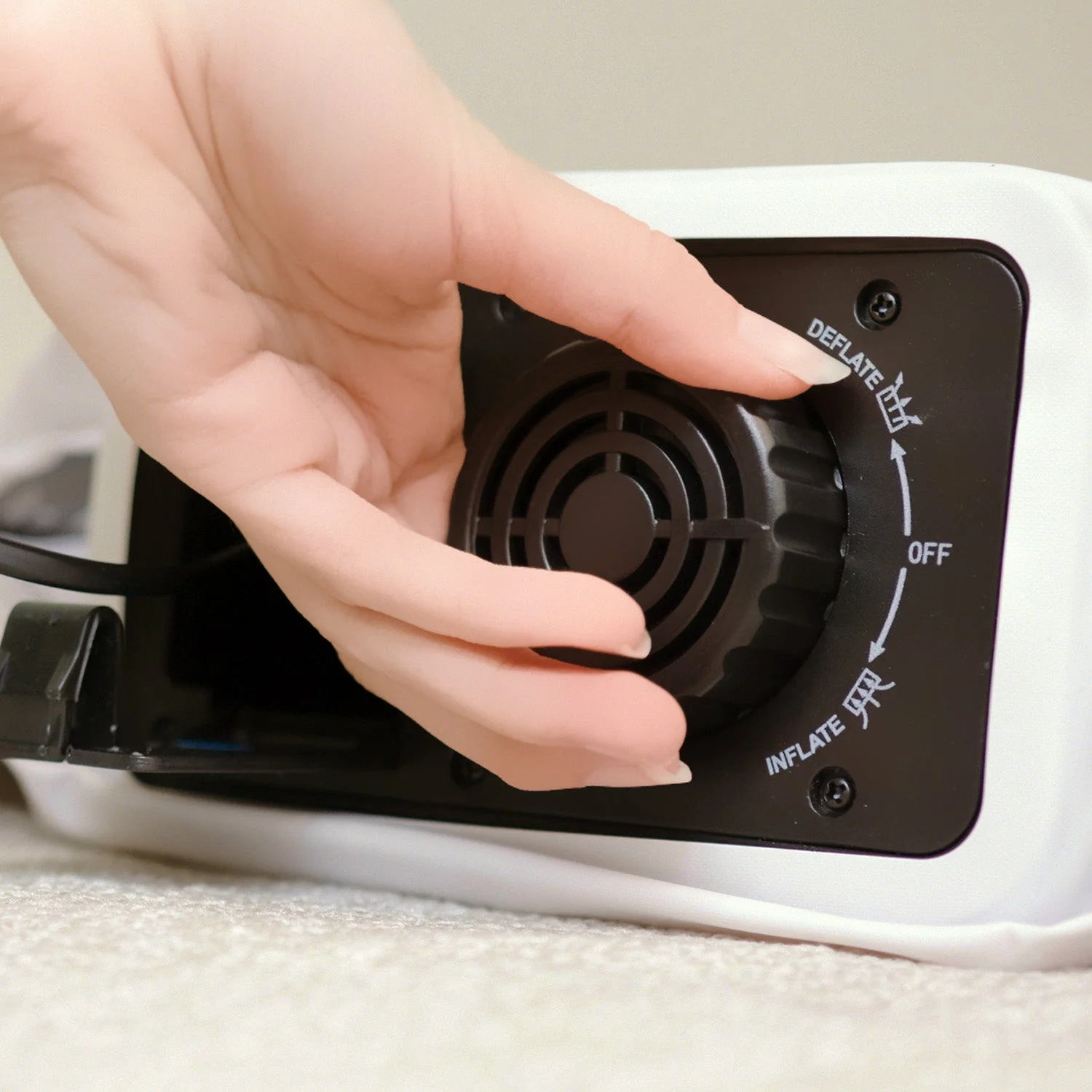 Single Size Air Bed - Built-in Electric Pump and Pillow - Image 4